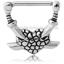 Kool Katana Nipple Clicker Swords in Heart