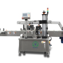 Automatic Oil Round Bottle Labeling Machine - Double Side Flat Labeling Solution