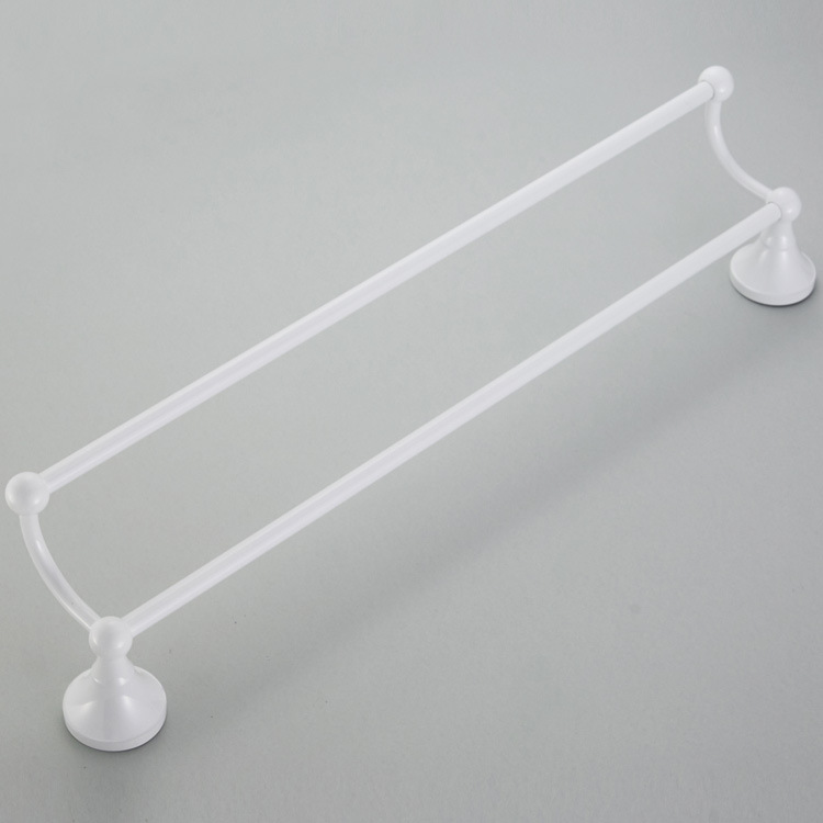 Cuivre blanc matériel blanc double barre porte-serviettes salle de bain cuisson peinture blanche pendentif salle de bain