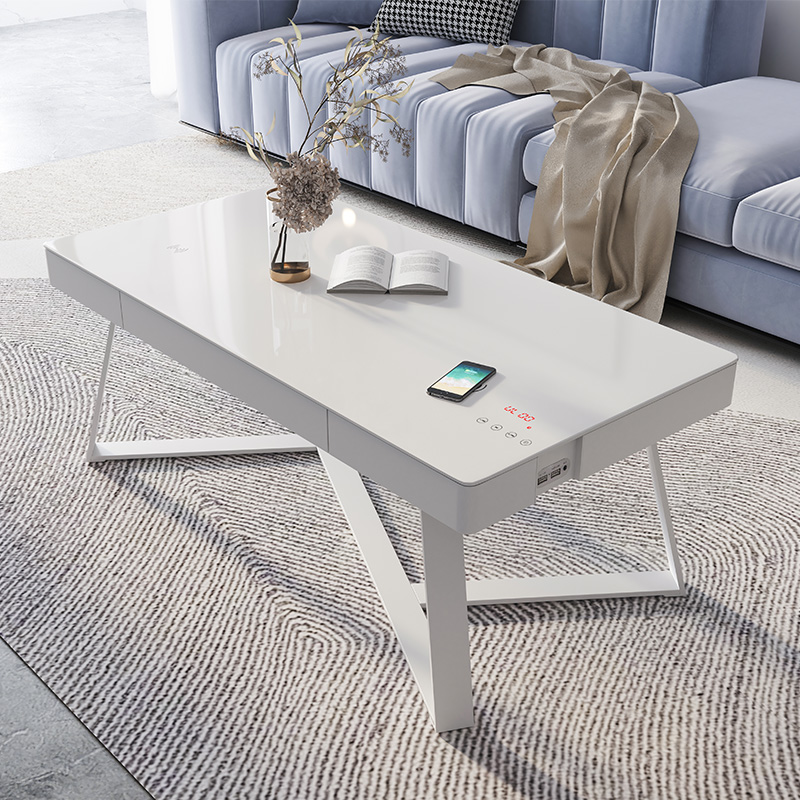 Smart Coffee Side Table με ασύρματο φορτιστή USB