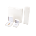 White Leather Box Jewelry Gift Boxes