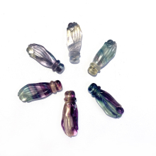 Natural Healing Fluorite Hand Shape Pendant for Jewelry Making