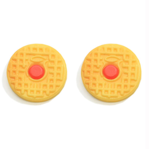 Mélanger Style Simulation Cookies Flatback Résine Cabochons Miniature Alimentaire Biscuit Pour Téléphone Cas Décoration DIY Cheveux Arcs Centre Scra