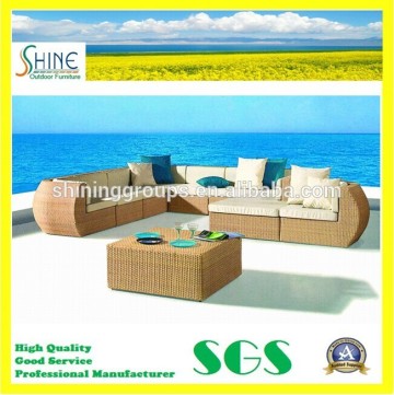 C041 sectional cheap outdoor wicker furniture rattan sofa/Garden wicker furniture rattan