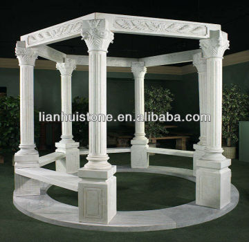 nature stone pavillion gazebo