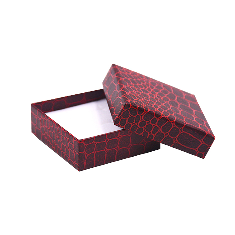 Customized paper jewelry packaging ring earring box