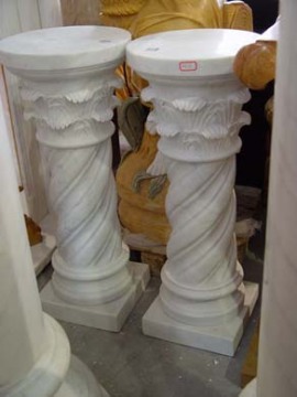 Guangxi White marble , Carrara White marlbe column