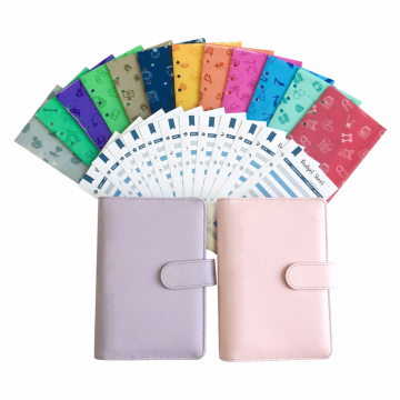 A5 Size Notebooks Promotional Leather Custom Binder Agenda