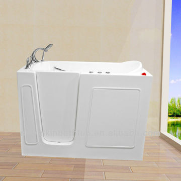 Corner bath shower combo bathtub for disabled CWB3054