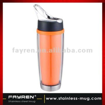 Outer plastic inner travel mug