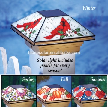 Seasonal Four Season Solar Post Cap Light