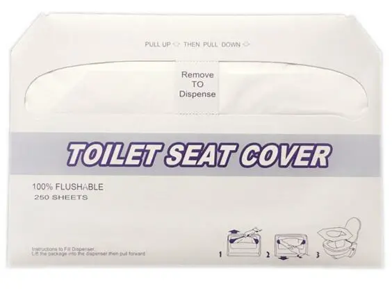 Eco-Friendly 1/2 Fold Disposable Tissue Paper Toilet Seat Covers