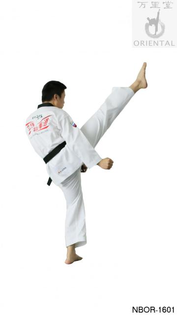 Kids taekwondo Uniform v-neck color collar