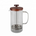 CoffeeSeries Borosilicate Glassフレンチプレスウッドリッド