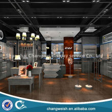 wooden and metal clothes store display kits