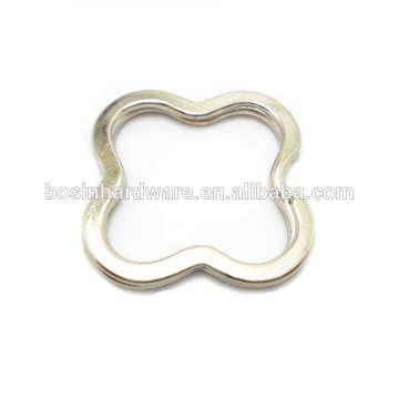 Fashion High Quality Metal Flower Shaped Split Ring