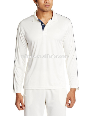 Cricket Team Uniforms T-shirt Pattern Premium Quality Knitted Lightweight Material Men's Full Sleeves Cricket Sweater Shirt