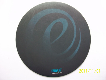 Hard Surface Mouse Pad with Skidproof Rubber Back Side