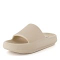 CUSHIONAIRE feather slipperscomfortable cloud pad household slippers, indoor and outdoor EVA fo