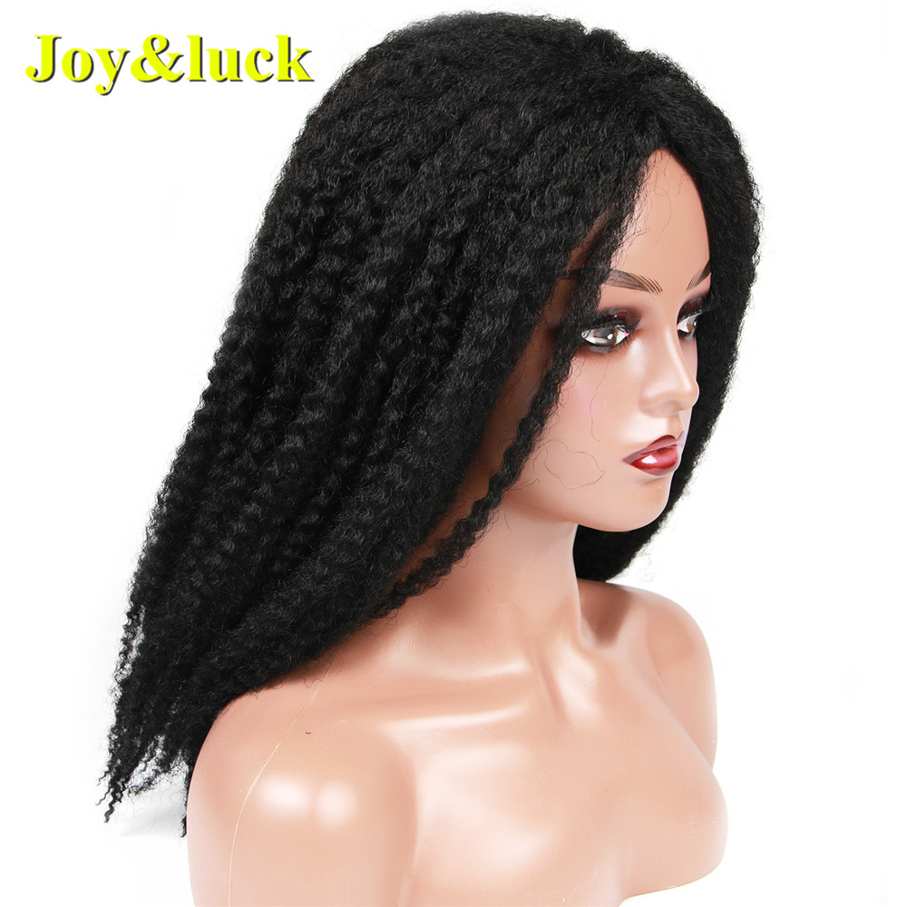 Long Afro Kinky Curly  Crochet Braids Wigs  Sythetic Wigs Middle Part Ombre Color Hair Wigs  Cosplay or Daily Use Hair Style