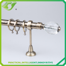 High quality crystal finial with curtain rod