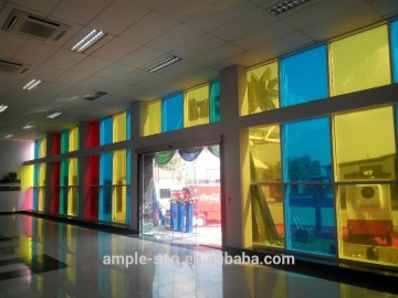 PV solar panel transparent double glass,colorful