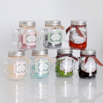 Customized 100% Essence Oil candle in glass holder