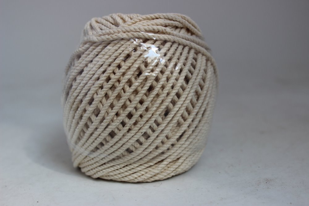 100 % cotton twine for meat and vegetable wrapping