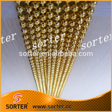 8mm gold decorative ball chain curtain