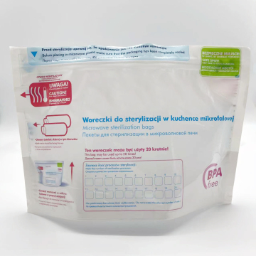 Custom Design Soy Ink Printing Microwaveable Steam Cook Bag