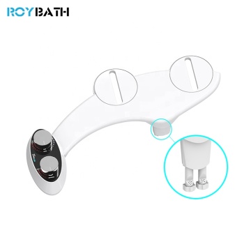 Non-Electrical Manual Bidet with Dual Nozzles for Cold Water Cleaning