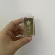 Solid Gold Plated Elizabeth Commemorative Metal Craft Coin for Sale
