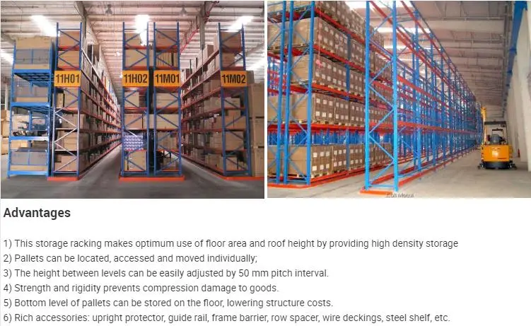 Warehouse Sorage Steel Vna Pallet Rack (EBILMETAL-VNA)