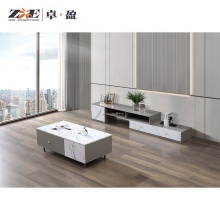 Modern Wholesale Wooden TV Stand Set with Coffee Tables for Living Room Furniture