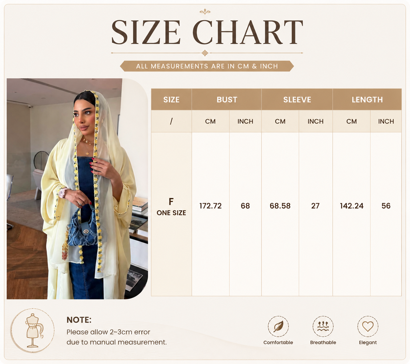 ست ژاکت کش باف پشمی نواری گلدار Floral Tape Open Abaya Cardigan Set