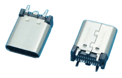 USB3.1 plug type C verticale dip -connector