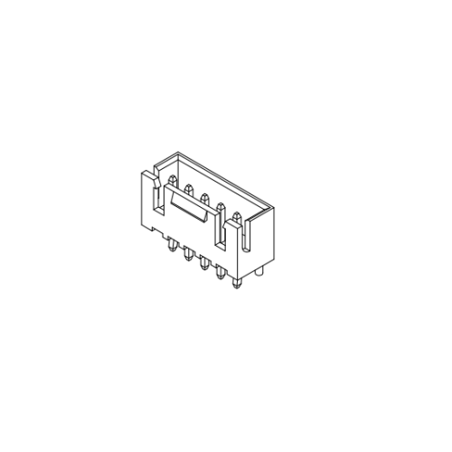 보스 커넥터 시리즈와 함께 2.50mm 피치 180 ° 웨이퍼