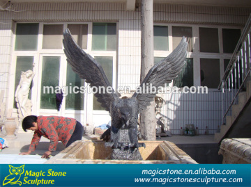 black life size eagle statue