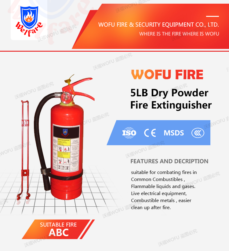 Low price ABC dry chemical powder fire extinguisher 5LBS stored pressure