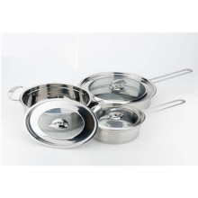 3-Piece Multiclad Stainless Steel Cookware Set