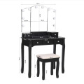 Black Bedroom Dresser Wooden Legs Dressing Room Table