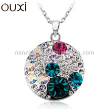 10880-2 OUXI new models handmade white crystal sweater chain