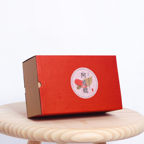 Kotak Pembungkusan Makanan Berlipat Coklat Kuki Tersuai