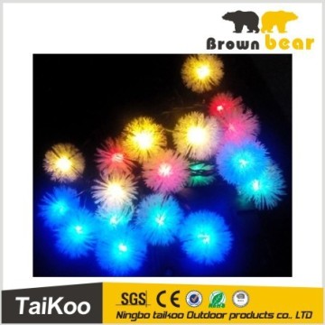 snowflake ball shaped led solar christmas ball light