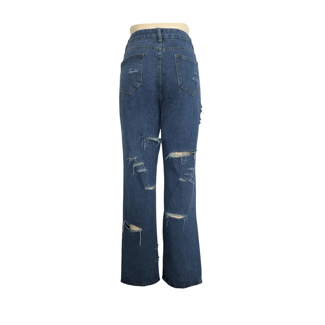 Fashionable Newest Commodity Fall Autumn Sexy Woman Ripped Fashionable Womens Jean Pants