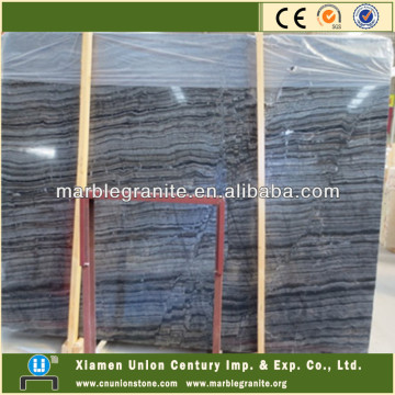 Natural black ancient wooden marble