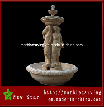 Feature Stone Carving Water Fountain for Garden Decoration