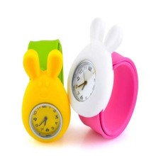 Health silicone material kids slap watches