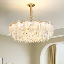 Contemporary Designer LED Crystal Chandeliers for Modern Living Rooms