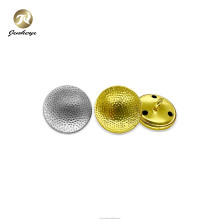 Customized Gold Silver Brass Round Convex Buttons for Coats